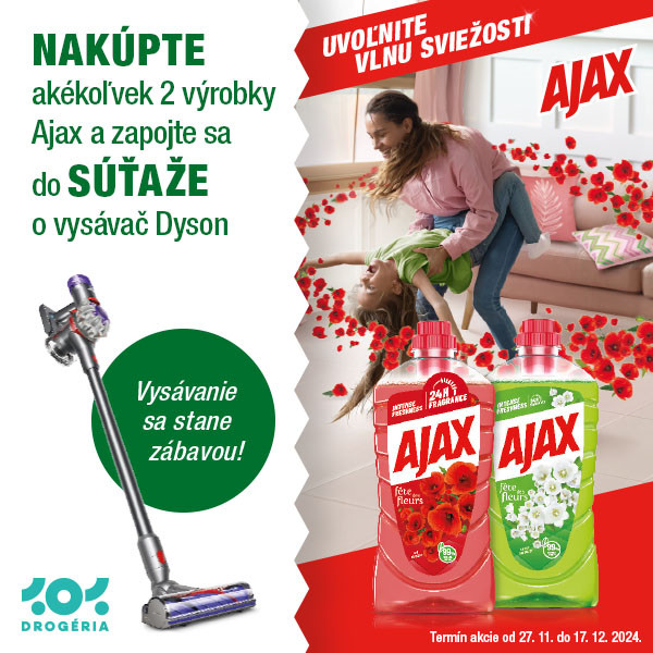 Súťaž s 101 Drogéria: Vyhrajte vysávač Dyson!