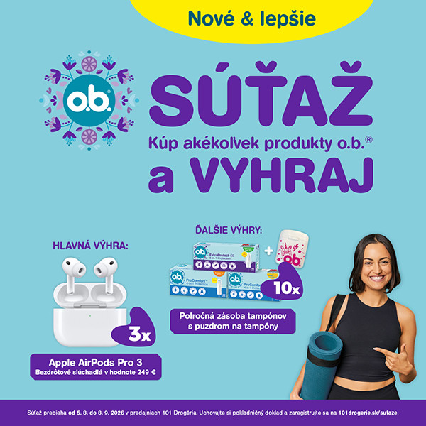Letná súťaž s o.b.® – pohodlie, ochrana a skvelé výhry!